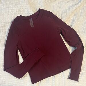 Women's Outdoor Voices Burgundy Long Sleeve Top
